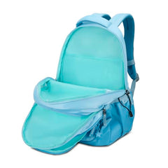 Skybags Glow 37L Blue Casual Backpack for Girls with 3 Compartments & Adjustable Shoulder Strap | Quick Access Front Pocket | Side Pockets | Air Mesh Back Panel | Perfect for School & Travel