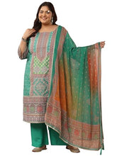 Extra Love By Libas Printed Silk blend Straight Kurta Set for Women (500443-3XL)
