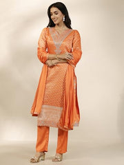 Libas Woven Design Silk Blend Straight Kurta Set For Women (99813Xxl)