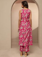 Libas printed silk blend co-ord set for ladies, featuring a stylish kurti and matching bottoms in vibrant print.