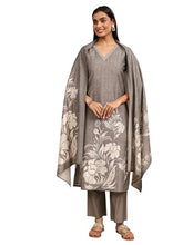 Libas Printed Silk Blend Straight Kurta Set for Women (401399S)