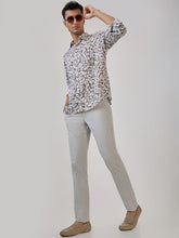 Parx Men Low Rise Tapered Fit Solid Pattern Cotton Blend Flat Front Casual Trouser (Size: 40)-XMTX03724-O7 Grey