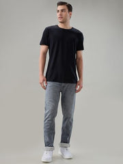 Parx Mid Rise Straight Fit Grey Men Jeans