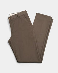 Blackberrys Men Structured Slim Fit Formal Trouser | Rayon Blend | Stretchable Waistband | Mouse Brown