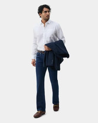 Blackberrys Men Solid Comfort Fit Casual Shirt | 100% Cotton Twill | Breathable | White