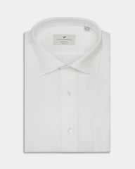 Blackberrys Men Textured Slim Fit Formal Shirt | 100% Cotton | Breathable | Dobby Textured Weave | White