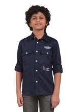 Crimsoune Club Boy's Blue Trendy Shirt (7-8Y)