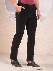 Crimsoune Club Men's Black Straight Corduroy Trousers (40)