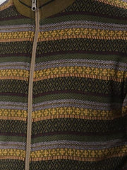 Crimsoune Club Men's Green Jacquard Reversible Jacket (M)