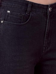 Crimsoune Club Women's Classic Black Straight Leg Denim Jeans (34)