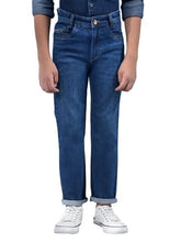 Crimsoune Club Boy's Navy Blue Straight Jeans (5-6Y)