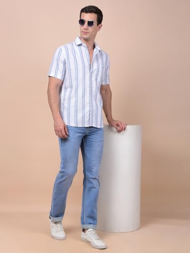 Crimsoune Club Men's Blue Straight Jeans (34) - Goyalsons ShopMax