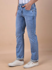 Crimsoune Club Men's Blue Straight Jeans (34) - Goyalsons ShopMax