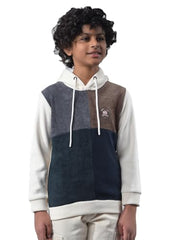 Crimsoune Club Boy's Color-Block Hooded Neck Sweatshirt (11-12Y)