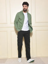 Crimsoune Club Men's Green Hooded Neck Sweatshirt (XL)