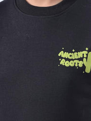 Crimsoune Club Girl's Black Knitted Sweatshirt (13-14Y)