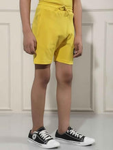 Crimsoune Club Boy's Yellow Typographic Print Shorts (7-8Y)