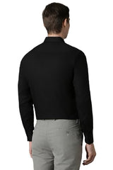 Louis Philippe Men's Cotton Solid Classic Fit Shirt (LPSFMCLPX31942_Black