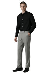 Louis Philippe Men's Cotton Solid Classic Fit Shirt (LPSFMCLPX31942_Black