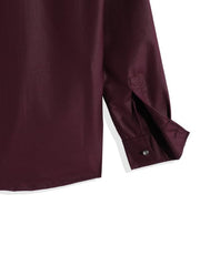 CHARCHIT Boys Plain Wrinkle Free Shirt Maroon
