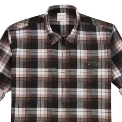 CAVIO Boys Cotton Checks Full Sleeves Shirt with Regular Fit T-Shirt Magenta