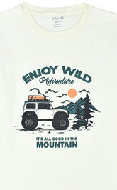Boys Full Sleeves Checked Shirt and T-Shirt White