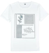 CAVIO Boys Full Sleeves Floral Printed Shirt Whit T-Shirt