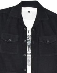 CAVIO Boys Full Sleeves Multi-Pocket Corduroy Overshirt