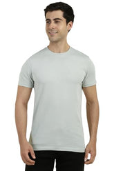 Allen Solly Men Grey Solid Crew Neck T-Shirt