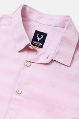 Boys Pink Stripe Casual Shirt