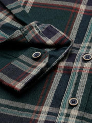 Allen Solly Boys Green Check Casual Shirt