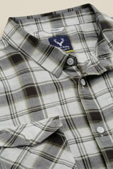 Allen Solly Boys White Check Casual Shirt