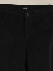 Boys Black Solid Trousers - Goyalsons ShopMax