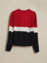 Boys Red Patterned Sweater