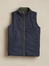 Boys Olive Solid Double sided Jacket