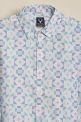 Boys Multicolor Print Casual Shirt