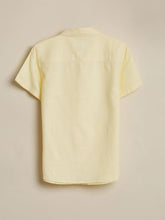 Boys Yellow Solid Casual Shirt