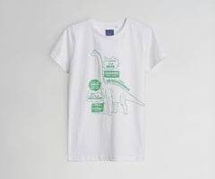 Boys White Graphic Print Crew Neck T-Shirt