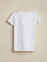 Boys White Graphic Print Crew Neck T-Shirt