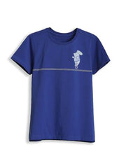 Boys Blue Graphic Print Crew Neck T-Shirt