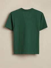 Boys Green Graphic Print Crew Neck T-Shirt