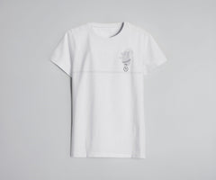 Boys White Graphic Print Crew Neck T-Shirt
