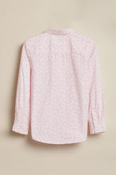 Boys Pink Print Casual Shirt