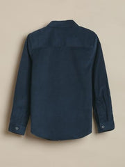 Allen Solly Boys Navy Textured Casual Shirt