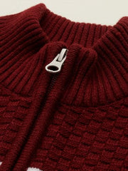 Allen Solly Boys Maroon Patterned Sweater
