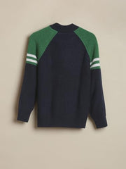 Allen Solly Boys Navy Patterned Sweater