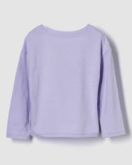 Girls' Paw Patrol Graphic Print Drop-Shoulder Crew Neck T-Shirt, Lt. Purple, 2Y