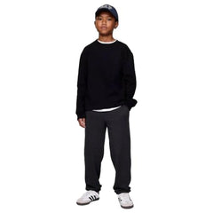 Boys' Logo Relaxed Fit Joggers, Dark Grey, M