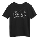 Boy's Graphic Printed Half Sleeve Round Neck Relaxed fit T-Shirt,Black,2Y
