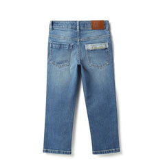 United Colors of Benetton Baby-Boy's Straight Jeans (25A4DENCB556I901_Blue